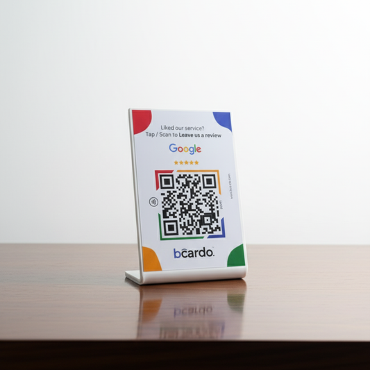 NFC + QR Google Review Standee